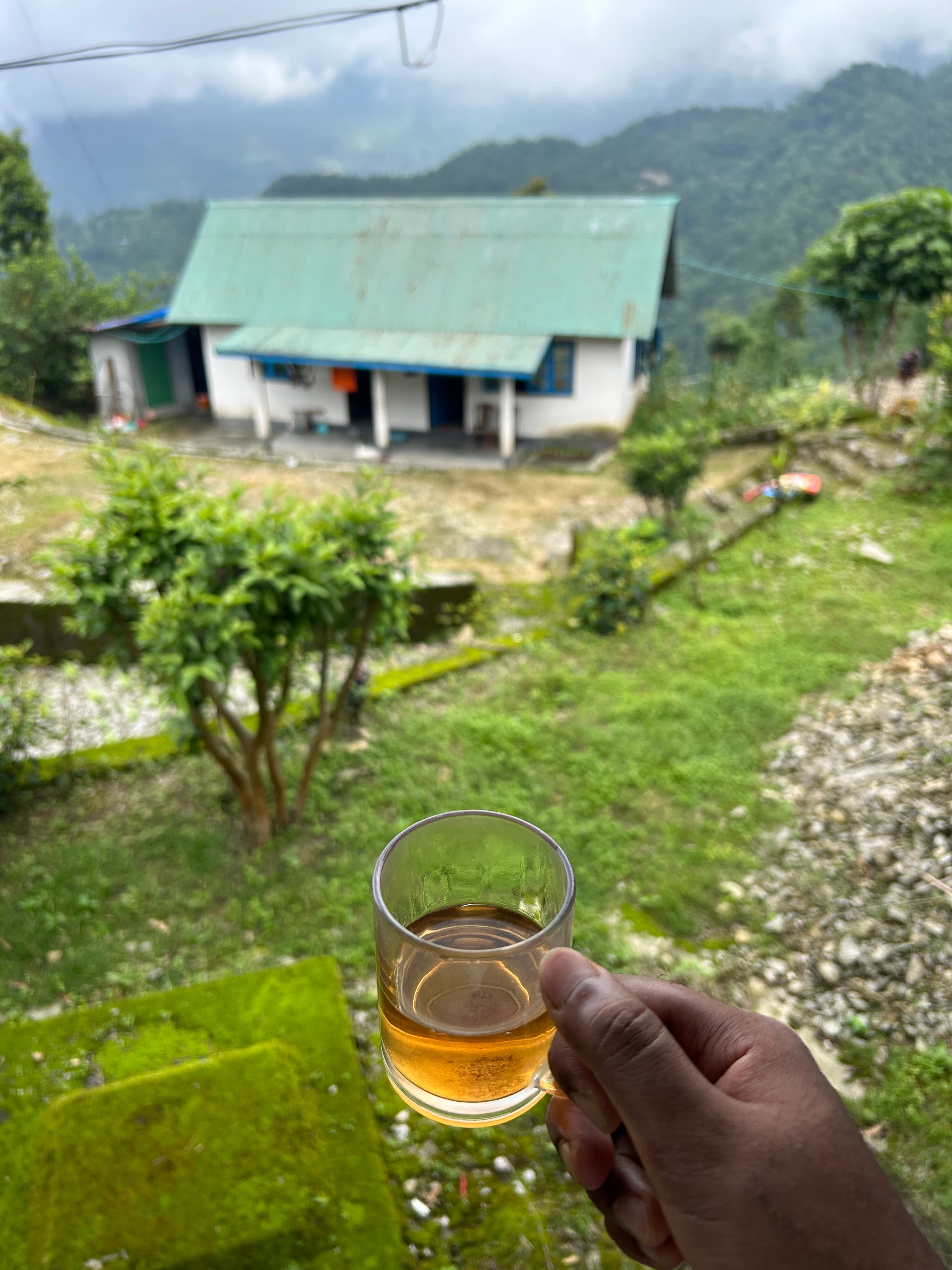 The misty hills of Gorubathan from Abhinay Homestay